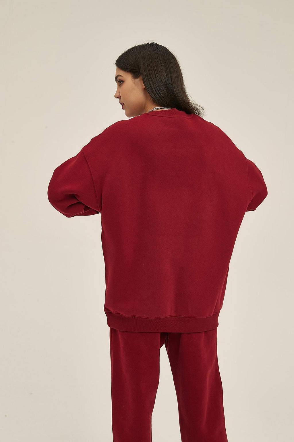 350G Fleece Women Long Sleeve Sweatshirt - image 4