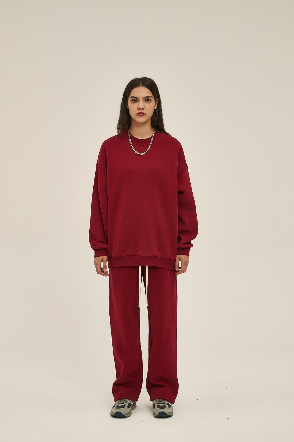 350G Fleece Women Long Sleeve Sweatshirt - image 5