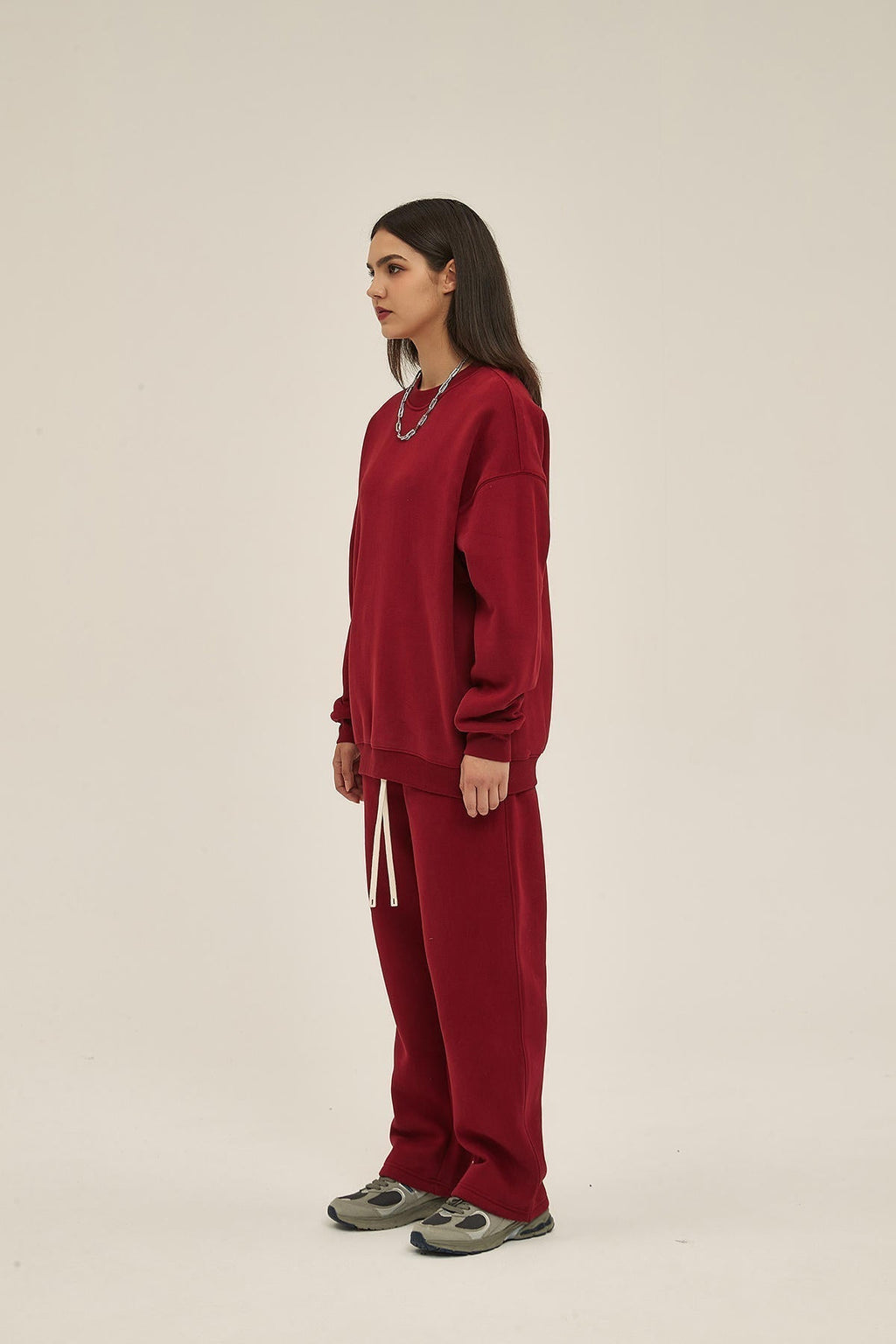 350G Fleece Women Long Sleeve Sweatshirt - image 6