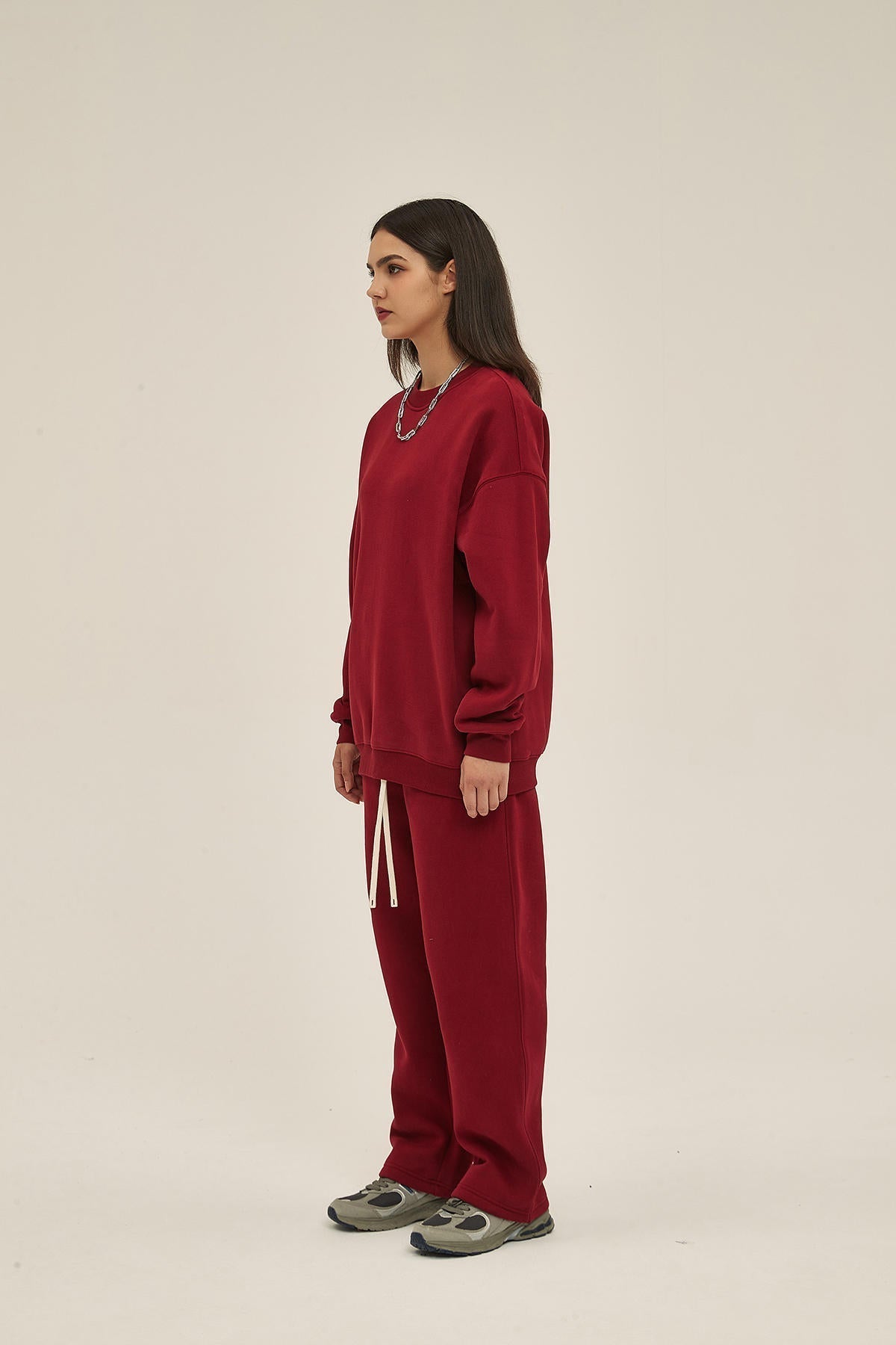 350G Fleece Women Long Sleeve Sweatshirt - image 6